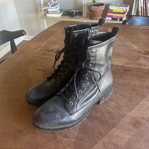 Frye combat boots!